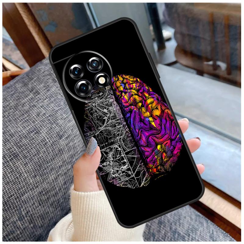 Medical Human Organs Brain Case For OnePlus 15 12R 13R 13T 10T 8T 13 12 11 10 Pro Nord 5 CE 2 3 4 Lite N20 N30 Coque