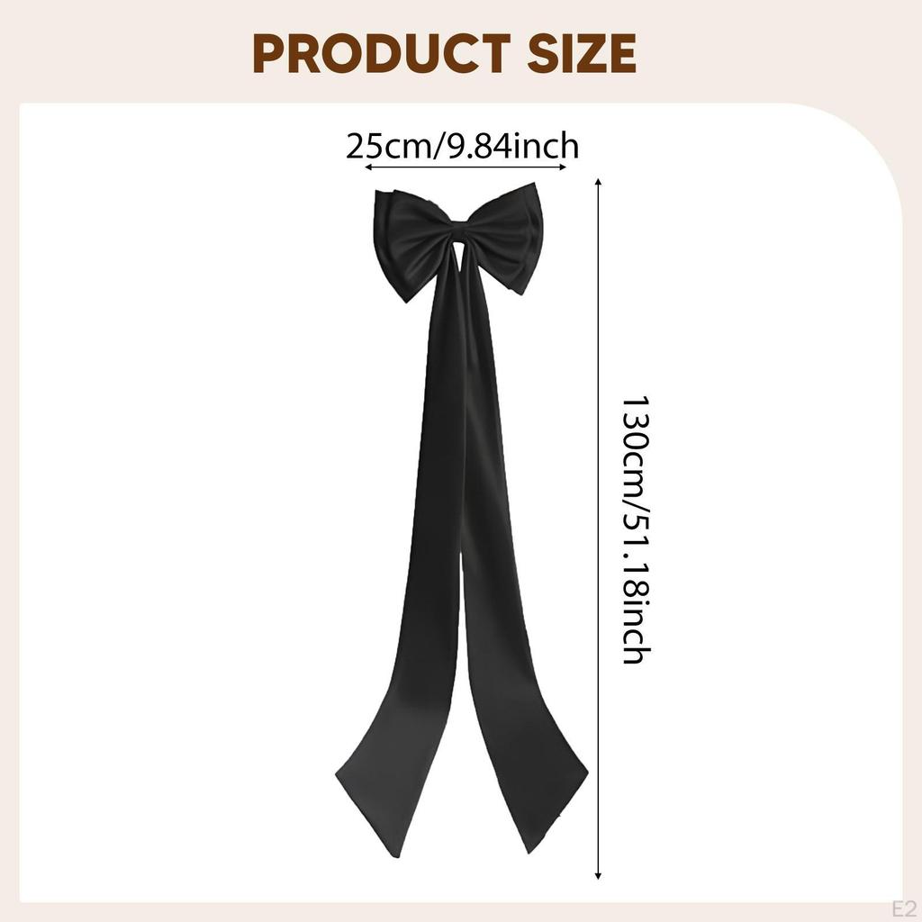 Satin Große Schleife Abnehmbar Elegant mit Brosche für Outfit-Accessoires Braut Festlich