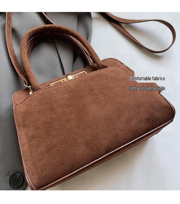 2025 Retro Frosted Textured Handbag: Versatile Women's Shoulder & Crossbody Bag