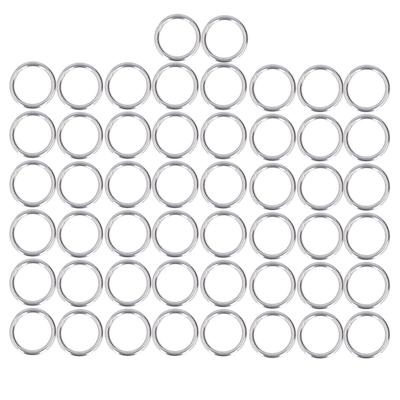 50 Piezas Anillos Metálicos Duraderos Exquisitos Multifuncionales Resistentes al Desgaste Inalterables Anillos Tóricos Metálicos para Bolsos Ropa Cuentas