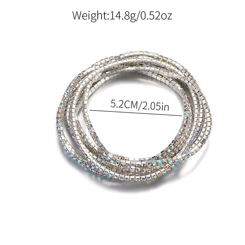 Bracelet Set Accessories Women's Fashion Versatile Alloy Niche Premium Sense Stacked Diamond Bracelet