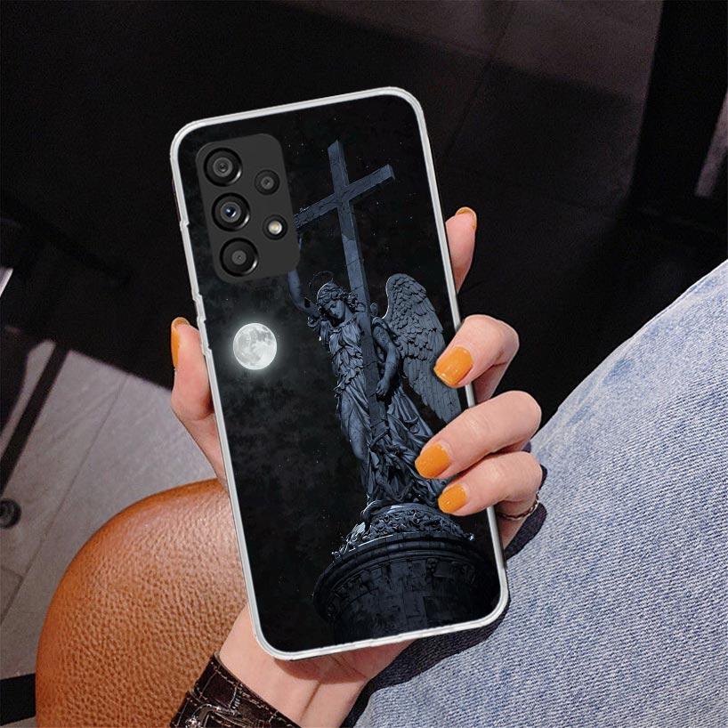 Archangel Michael Phone Case For Samsung Galaxy A52 A32 A22 A12 A51 A31 A50S A30S A20S A10S Note 20 Ultra 10 Plus S10 A72 A71 Ga