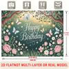 Party Backdrop Multicolor Photo Booth Background Wall Decor