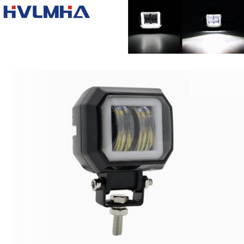 Противотуманная квадратная или круглая фара для авто/мототранспортных средств и электросамокатов Arctic 12-24В, Arctic V3+, 3 линзы, 1 штука