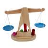 Montessori Educational Toy Small Wooden  Scale Toy With  For Kids baby
