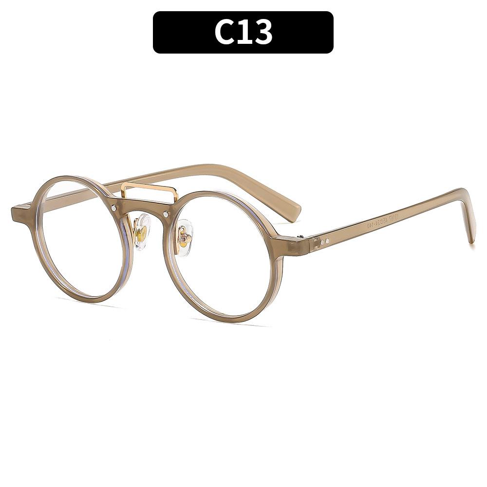 

Vintage Steampunk Sunglasses Retro Rivets Small Round Sun Glasses Double-layer Punk Eyeglasses UV400 Lentes De Sol Mujer
