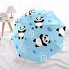 1pc Panda, Heart Automatic Open/Close Umbrella, Compact Travel Umbrella, 8-Rib Sturdy Frame - Ideal Gift for Friends Yy251118072