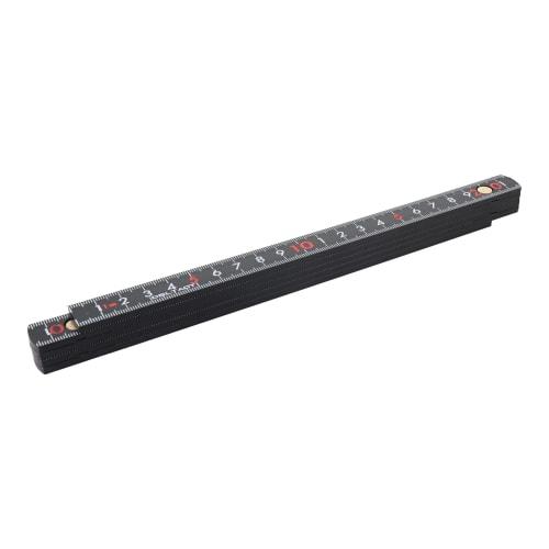 Sankyo Corporation DBLTACT Fiber Folding Ruler, Black, DT-FOJ-BK
