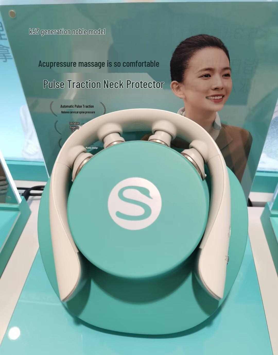 Qixi Festival Gift: SKG K5-3 Portable Neck Massager with Pulse Heat Therapy.
