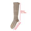 1 Pair Stockings Autumn Thigh High Stocking Harajuku Hollow Vintage Calf Sock Winter Knitting Cotton Long Socks Fashion Woman