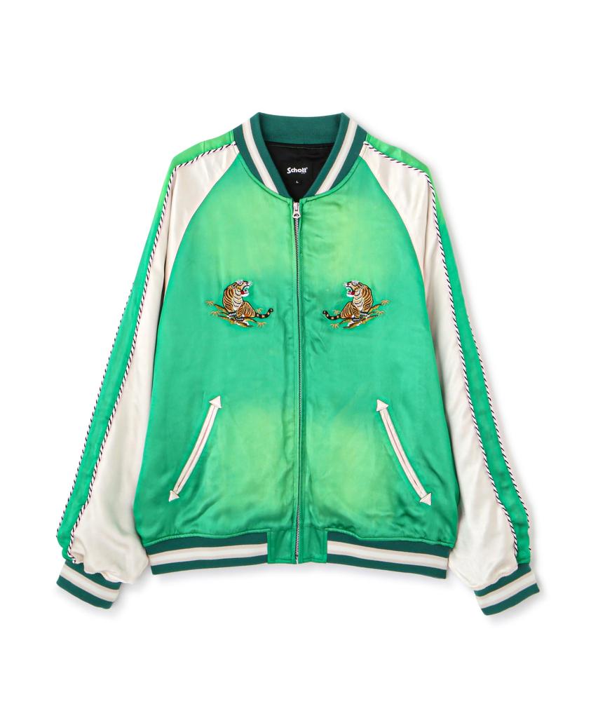 RAYON SUKA ASING JACKET Rayon Aging Sukajan XL 140 Green [Schott] [Schott] Men's 782-5152008
