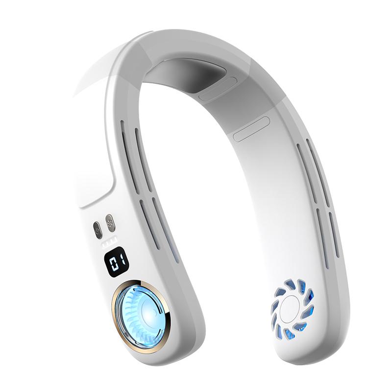 

Подвесной портативный безлопастный вентилятор Hands Free Носимый персональный вентилятор с питанием от USB белый