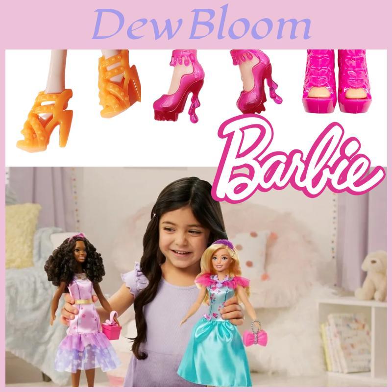 30cm Lele Barbie Doll High Heel Shoes Black Sandals Girls Role Play Toy Accessories