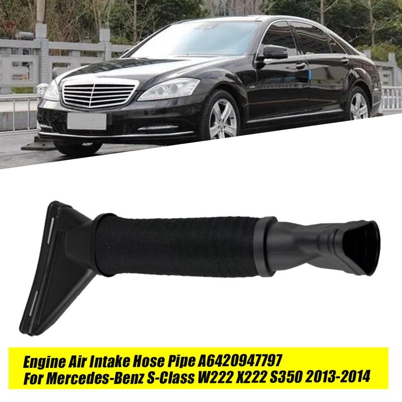 

Engine Air Intake Hose Pipe For Mercedes-Benz S-Class W222 X222 S350 2013-2014 Car Air Line Tube Black Left
