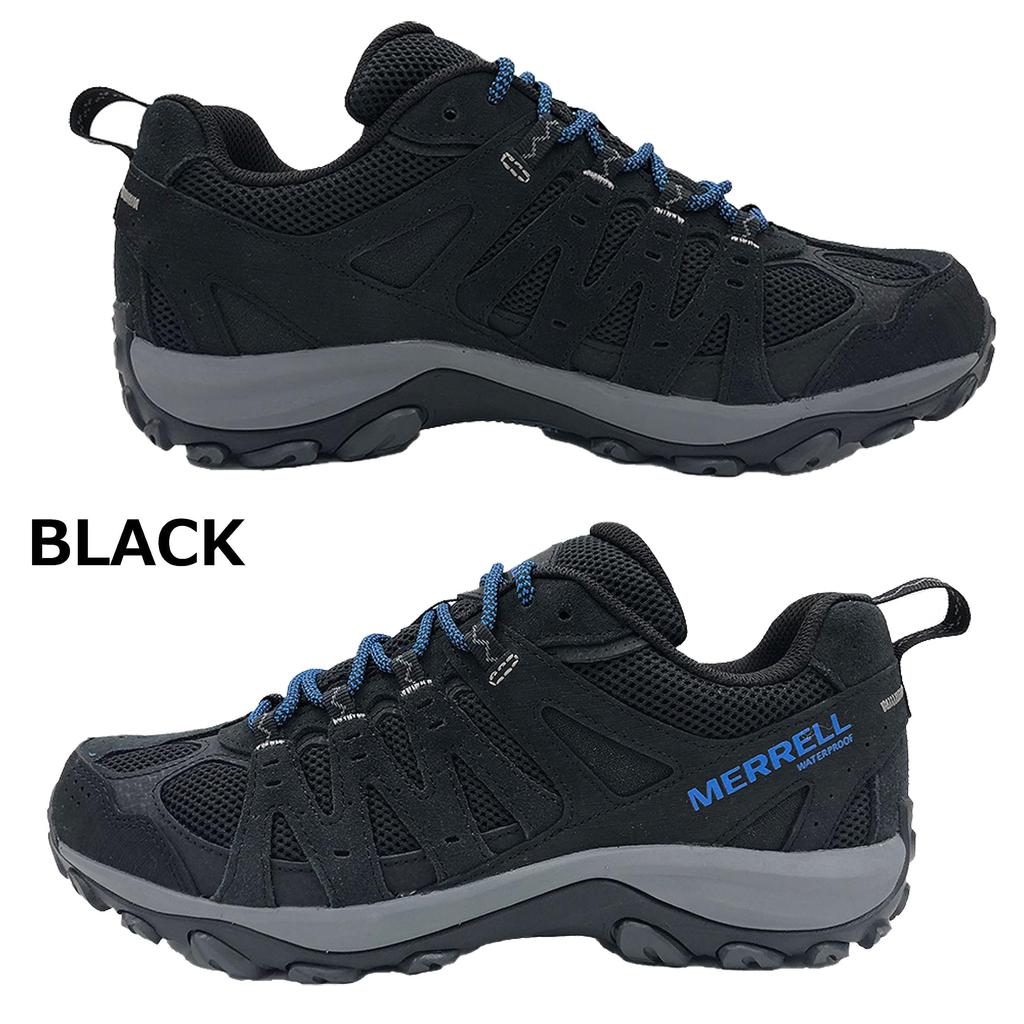 Merrell ACCENTOR 3 WP Herren Wanderschuhe, Schwarz, Größe 27,5 cm, 2E