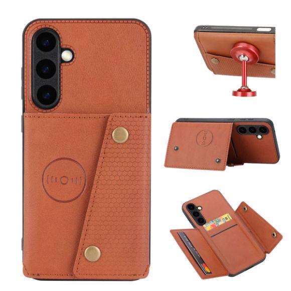 Samsung S25Ultra Mobile Phone Case New Galaxy S25 All-inclusive Anti-drop Samsung S25plus Card Leather Case