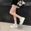 Internet Celebrities Heightening Muffin Cool Slippers Wear Non-slip Thick-soled Hole Shoes Women's 2025 Summer and Autumn New Bag Head Slippers