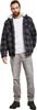 Winter Jacket Brandit Lumberjacket Hooded Black/grey