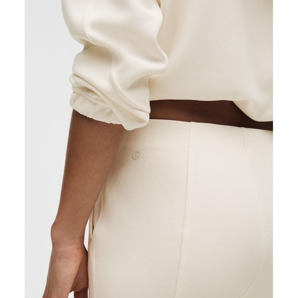 Lululemon Brushed Softstreme Mid Rise Flared Pant  Regular Light Ivory