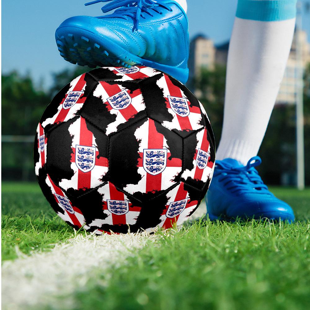 England National Football Team Theme Soccer Ball Size 5 Soccer Ball Soft Touch Professional Training Football for Outdoor Sports