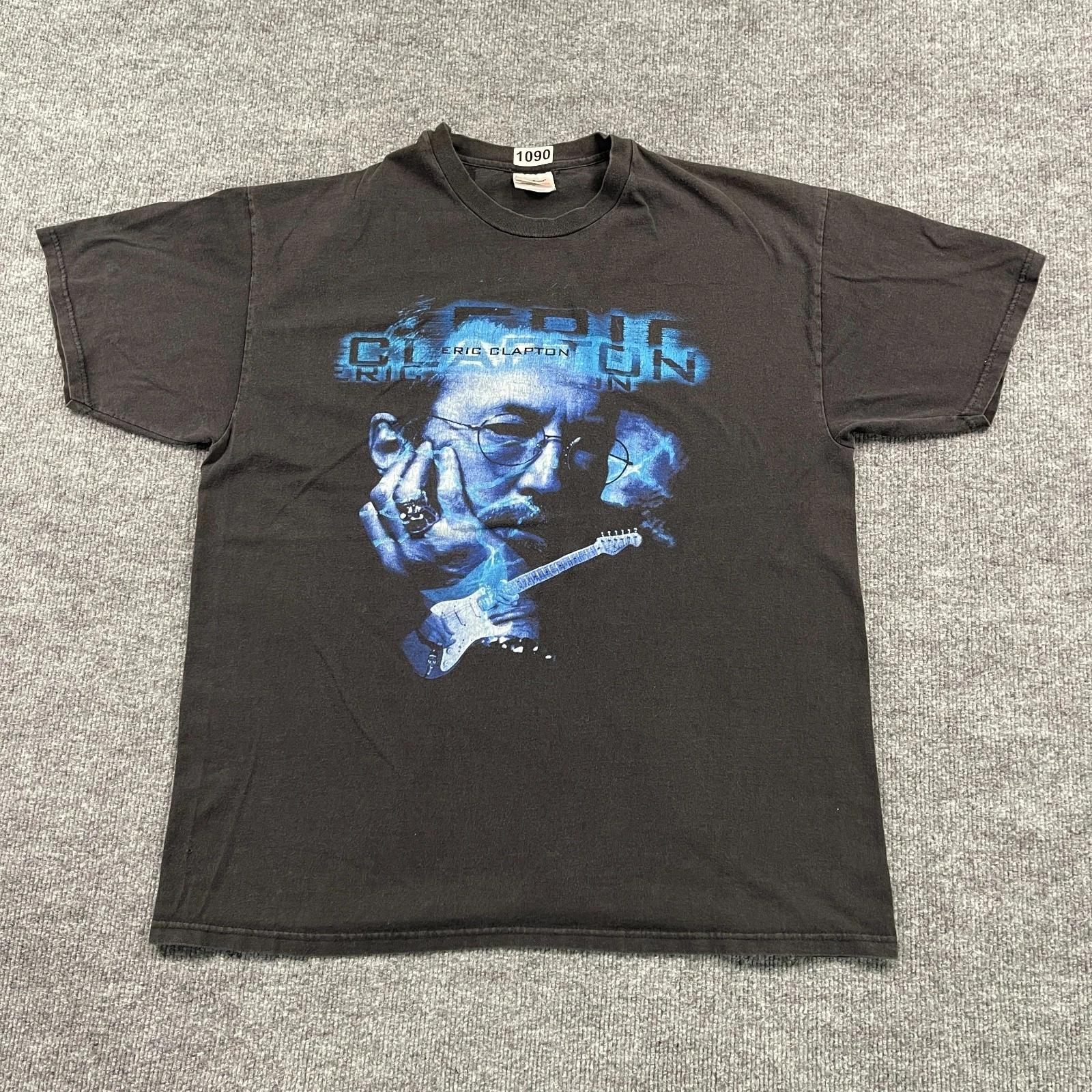 

Vintage 1998 Eric Clapton Guitar World-Tour Shirt XL 23x28 Black 4XL