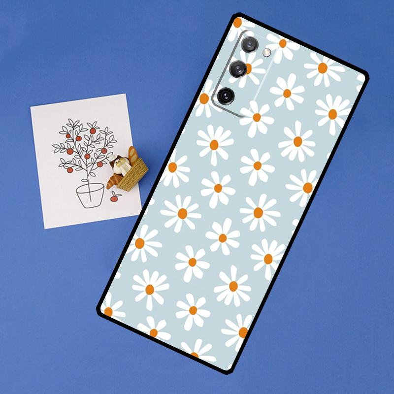 Daisy Flower Phone Case For Samsung Galaxy S25 Ultra S9 S10 S20 S21 S22 Plus S23 Ultra S24 FE Back Cover