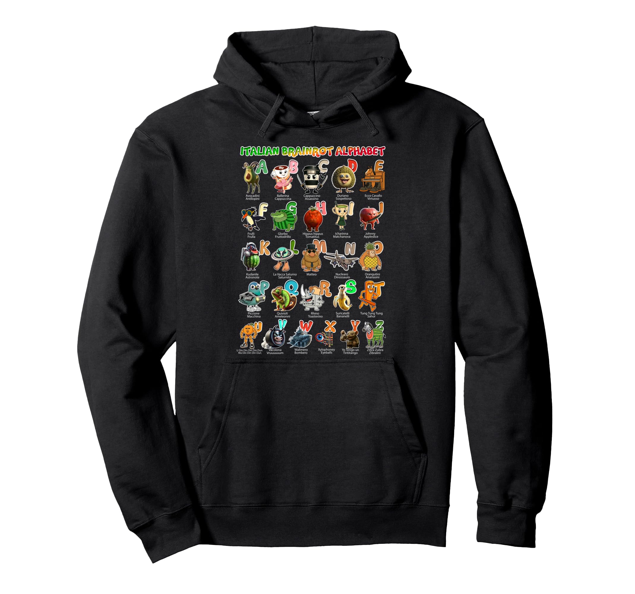 

Italian Brain Lot Character Type Italian Brain Lot Afabet Hoodie