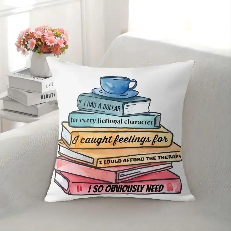 

Чехол для подушки для дивана, офисного кресла, книжного письма, подходит для украшения дома, чехол для подушки 40x40cm