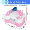 Electric Balloon Pump with Knotter - Dual Nozzle Inflator for Party Balloons