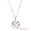 Spiral Necklace Bohemian Ethnic Swirl Pendant Vintage Mystical Jewelry for Women Daily & Casual Wear