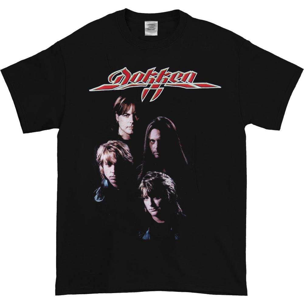 1990s Dokken Band Black T-Shirt Unisex Rock band Concert Tee XL