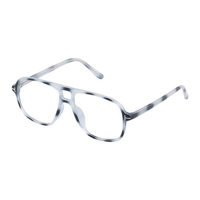 4Flaunt Full Rim Zero Power Anti Glare Square Óculos de Armação | Leve, Resistente e Tendência | Especificações de Proteção UV | Masculino e Feminino | Médio