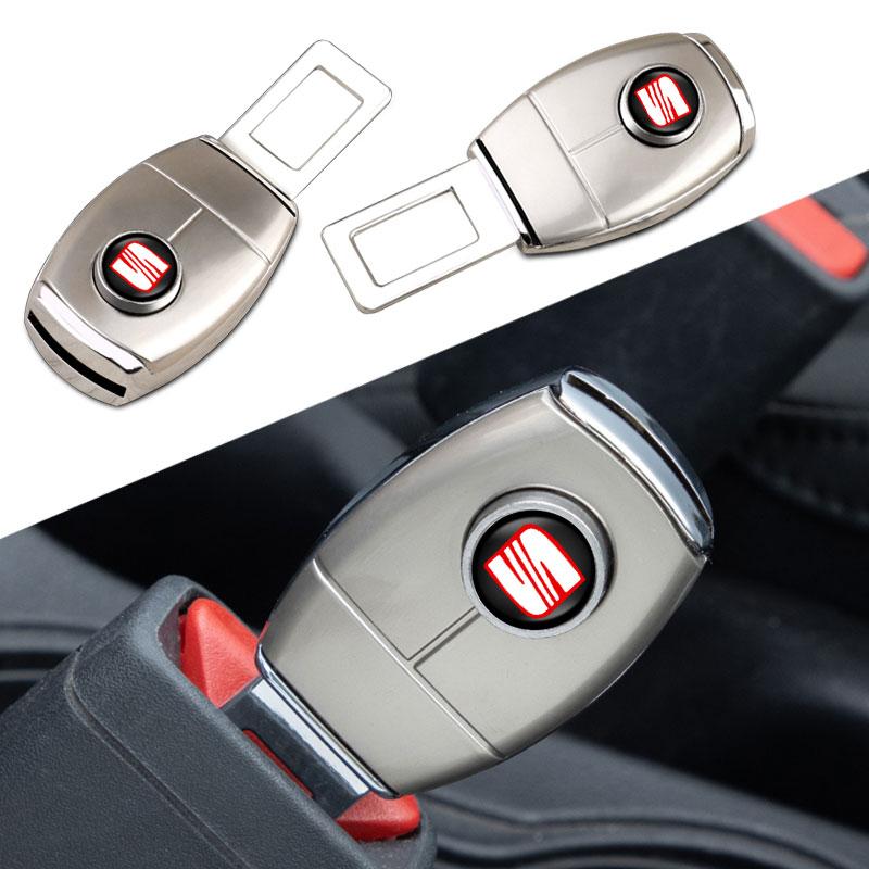 1/2PCS Car Seat Belt Clip Extension Plug Buckle Car Accessories for Seat Alhambra FR Leon Altea Ibiza Toledo Cordoba Arona 5 6 MII