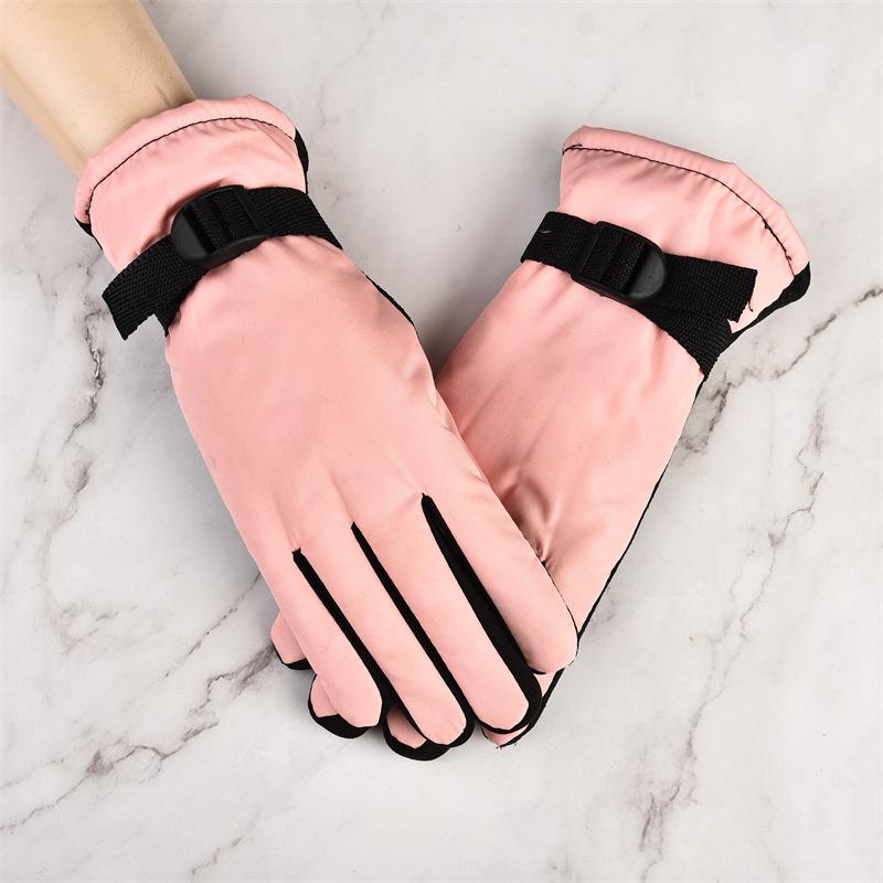 Autumn and winter ski warm gloves