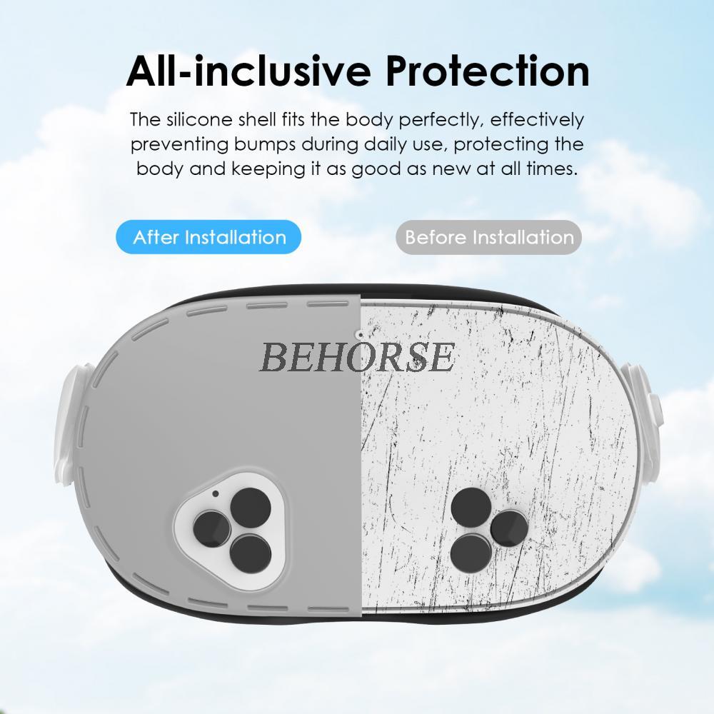 Silicone Protective Cover for Oculus Quest 3S VR Eye Mask Headset Anti-scratch Protection Case Glasses Accessories