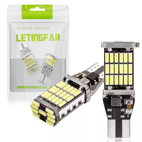 

Светодиодная лампа резервного освещения T16, сверхъяркая, светодиод t16, белая, сверхяркая, 1200 люмен, встроенный компенсатор, светодиодный свет, Canbus, лампа резервного освещения, T16 W16W, T10 T