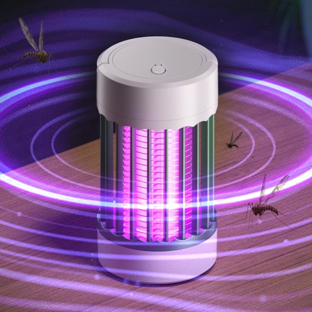 USB Rechargeable Electric Mosquito Killer Lamp, Portable Wall-mounted Bug Zapper for Home Dorm Outdoor