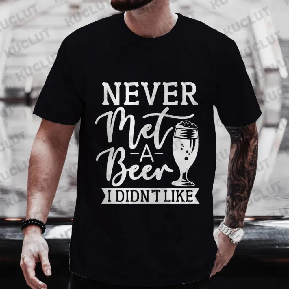 

Модные футболки с пивной графикой для мужчин, одежда Y2k 2024, уличная одежда для друзей, выпивка, вечеринка, топы с коротким рукавом XXXXXL чёрный