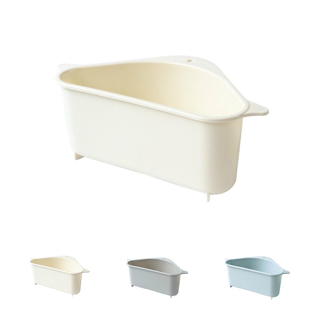 Triangular Sink Drain Shelf Rack Multifunctional Storage Holder Sucker Kitchen