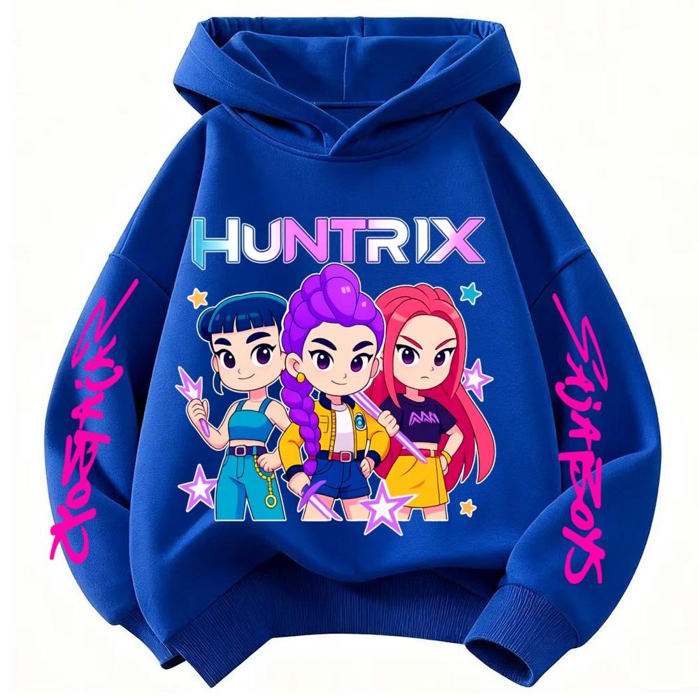 Children Hoodie Popular Movie KPop Demon Hunters Toddler Coat Boys Girls Tops Spring Leisure Sweatshirr Clothing