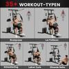 Multi-Exercise Gym Station, with 45kg Weight Stack, for Full Body Workout