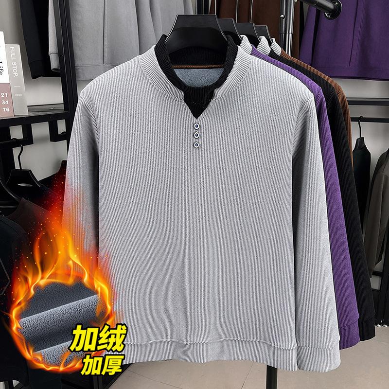 Winter Men s Crew Neck Casual Fashion Versatile M
