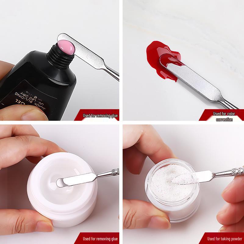 Gelový nástroj pro nail art s oboustranným hrotem: Pero a míchací tyčinka