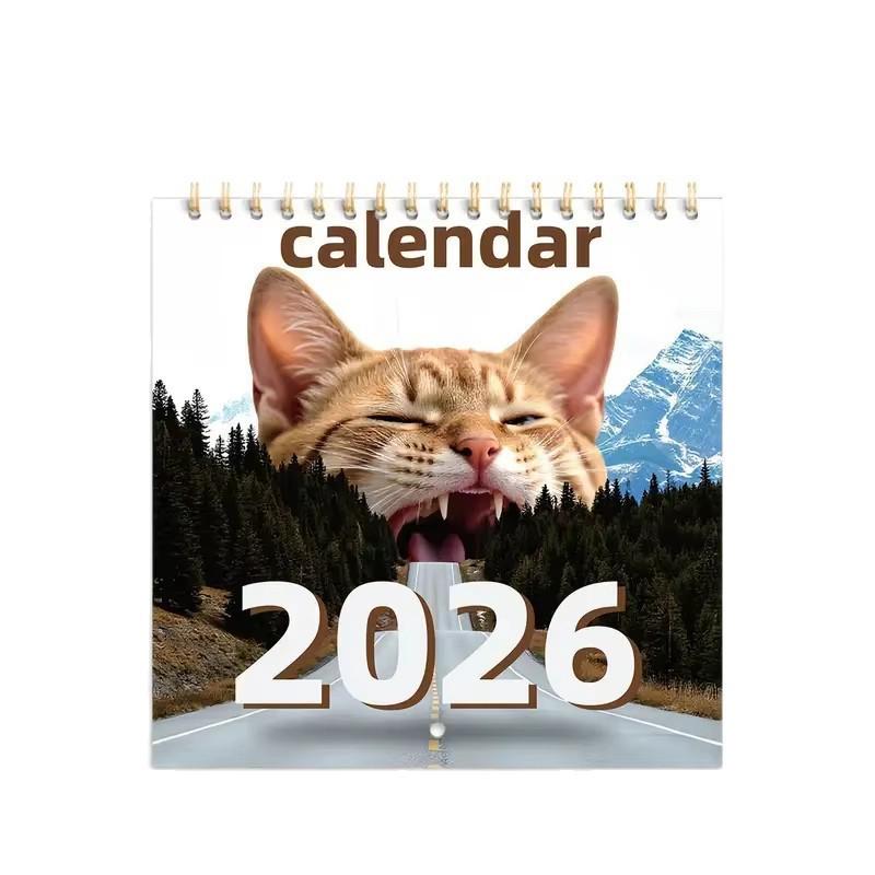 2026 Abstract Magical Cat Wall Calendar
