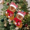 Gingerbread Men Stocking Cute Christmas Characters Stockings Holiday Decoration Christmas Tree Ornament for Doorknob Window