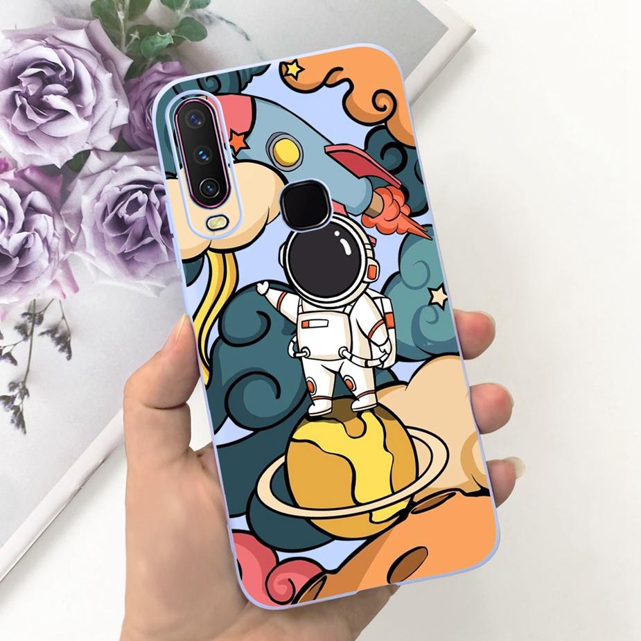 For Vivo Y12 Case Vivo Y15 Y17 1902 1904 Cute Fashion Cartoon Cover Soft Silicone Phone Case For Vivo Y15 Y 12 17 VivoY12 Fundas