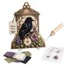 Dekorative Laterne Bastelset 3D Stoff-Poke-Art, DIY Vogel-Erinnerung Blumen-Set und Muster, Punch Needle Set für Erwachsene, Haus Tisch Kaminsims Dekoration