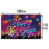 Cartoon Photo Background Banner Festive Happy New Year Decorations  Home Party Decor