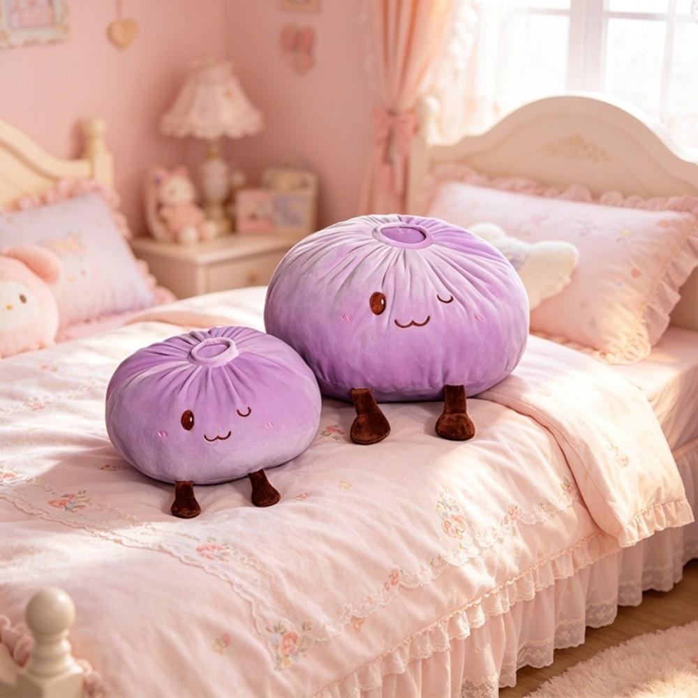 PP Cotton Steamed Bun Plush Toy Fluffy Comfortable Dumpling Plush Toy Bun Plush Doll Kids Present
