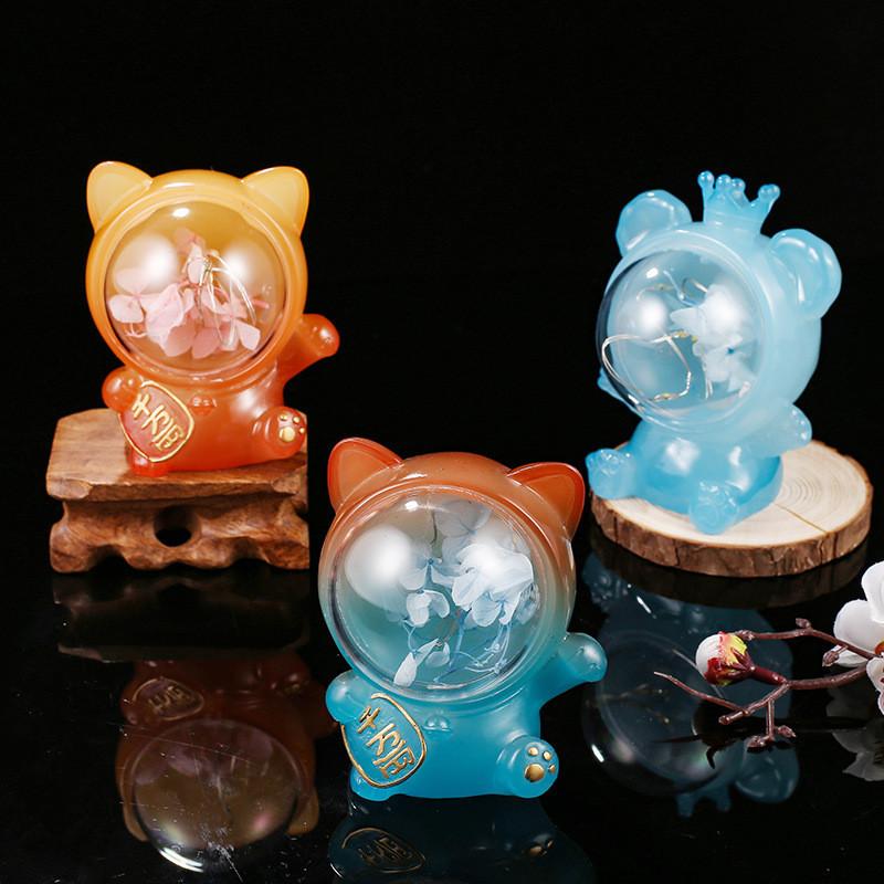 Ten Night Lamp Options Battery Powered Cartoon Cute Animal Lights Shaped